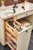 Cabinet Outlet Pullout Grooming Organizer w/Soft-Close