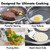 10 Piece Cookware Pots & Pans Set, PFAS-Free Ceramic Nonstick