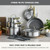 Hybrid APEX 13 Piece Stainless Steel Ceramic Nonstick Cookware Set