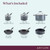 Anolon Advanced Home Hard Anodized Nonstick Cookware Set, 9-Piece