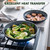 Healthy Ceramic Nonstick, 11 Piece Cookware Pots and Pans Set with Stainless Steel Lids