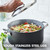 Healthy Ceramic Nonstick, 11 Piece Cookware Pots and Pans Set with Stainless Steel Lids