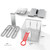 Deep Fryer 12L Large Electric Fryer with Oil Drain and Timer