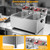 Commercial Double Deep Fryer With 2 Basket large deep fryer