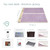 HealthyLine TAJ King Infrared Heating Mat, Gemstones, 80 x 76 King-bed coverage, 3 natural gemstones, 105 lb weighted design
