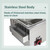 Commercial Deep Fryers, Gas Fryer 10Lx2 with Stainless Steel