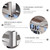 Dish Drying Rack Over Sink - 3 Tier 304 Stainless Steel