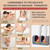 Vibration Massage Mat with Heat 20 Heads Full Body Vibrating Massage Mattress Pad, Electric Heated Chair Back Pad for Pain Relief