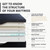 EGOHOME King 14 inch Memory Foam Mattress for Back Pain Relief Medium Firm Fiberglass Free, Copper Gel Infused, Graphene-Cool-Tech Cover