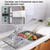 Over Sink Dish Drying Rack, Adjustable Metal Storage