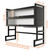 Over Sink Dish Drying Rack with Dustproof Cover