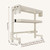 Over The Sink Dish Drying Rack, Double Layer Carbon Steel