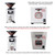 Electric Coffee Grinder (110~220v) / straight Titanium burr 60mm/ (White)