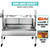 Stainless Steel Rotisserie Grill with Back Cover Guard, Electric 25W
