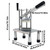 Manual French Fry Slicer, Stainless Steel Body