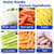 Electric French Fry Cutter, Potato Chip Cutter with Stainless Steel Blades