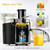 Slow Masticating Juicer, 65mm Wide Food Hopper