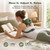 MYLLIUIM Neck and Shoulder Massager with Heat, Hand-Inspired Kneading Green