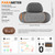 Svxhaoy 3-in-1 Neck Massage Pillow—with Heat, Massage, and Traction Stretching,Deep Tissue Massage Relieves Shoulder and Neck Muscle Pain and Stiffness,Suitable for Men and Women,Grey