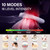 VERDORIA Neck Massager for Pain Relief Deep Tissue with Heat and 10 Massage Patterns & 16 Intensity Steps, Gift for Home or Travel, Purple