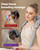 PERLEVI Cordless Neck Shoulder Massager with Heat,Deep Tissue Kneading Relieves Tension Improves Circulation,Gifts for Women,Men,Mom,Dad(Grey)