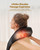 Neck Massager with Heat, Neck Massager for Pain Relief Deep Tissue, 4D Deep Tissue Kneading Massage for Back Leg, Full Body Muscle Pain Relief, Ergonomic Design, Ideal Gift for Women Men, Not Cordless