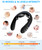VERDORIA Electric Neck Massager with Heat - 10 Modes & 16 Levels, Portable for Travel, Perfect for Relaxation，Black