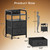 Huuger Nightstands Set of 2, Night Stand with LED Lights, Charging Station