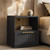 ModernMate Set of 2 Nightstands, 18.5" Modular Bedside Tables, Black