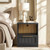 ModernMate Set of 2 Nightstands, 18.5" Modular Bedside Tables, Black