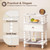 AWASEN White Nightstand, Bed Side Table Bedroom with Drawer, End Table