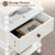 AWASEN White Nightstand, Bed Side Table Bedroom with Drawer, End Table