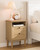 Apetaccat Nightstand, Boho Night Stand with 1 Drawer, Modern Side Accent Table with Open Shelf, Wooden Top Bedside End Table for Bedroom, Living Room, Natural