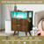 JOONEE Nightstand with Charging Station and LED Lights,Modern Bedside Table with 2 Storage Drawer and Open Wood Shelf, for Bedroom and Small Spaces,Night Stand with Solid Wood Legs,Walnut Brown