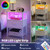 Yoobure White Night Stand with Charging Station, LED Nightstand for Bedroom