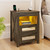 ACTKISS LED Night Stands Set of 2 with Charging Station