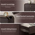 Hizetol Nightstands Set of 2, Modern Nightstands with 3 Drawers, Bedside Table End Table with Curved Profile Design & Gold Metal Handles, Night Stands for Bedroom, Brown