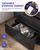 Dystler Fully Assembled Nightstand with Charging Station and LED Lights