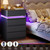 FOTOSOK Nightstands Set of 2 with LED Lights and Charging Station