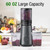 TUUMIIST Cold Press Juicer Machine, 5.8 Inch Extra Large Feed Chute for Whole Fruits, Easy to Clean Slow Juicer, High Yield, BPA Free - Grey