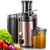 QCen Juicer Machine 500W Centrifugal Juicer with Extra Wide Feed Chute