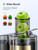QCen Juicer Machine 500W Centrifugal Juicer with Extra Wide Feed Chute