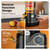 AIRMSEN Juicer Machines, 5.8" Large Feed Chute Cold Press Juicer, 300W