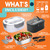 TRAVELISIMO Electric Lunch Box for Adults 100W Heated Lunch Box For Men 1.5L Stainless Steel Portable Food Warmer, 12/24/110V for Travel & Work, Loncheras Electricas Para Calentar almuerzo