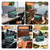Cordless Electric Lunch Box, Odopok 6.3 Cup 100W Heated Lunch Box with 20000mAH Battery Powered for Self Heating, Including Fork Spoon and Insulated Bag for Men Women Adults, BPA Free(Grey+Lake Green)