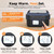 FYY Cordless Electric Lunch Box for Adults with APP Control, 27000mAh Battery Powered, 1.5L Portable Timer & Leak-Proof Warmer, Smart for Men Work Travel Truck (Black)