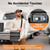 FYY Cordless Electric Lunch Box for Adults with APP Control, 27000mAh Battery Powered, 1.5L Portable Timer & Leak-Proof Warmer, Smart for Men Work Travel Truck (Gray)