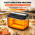 Heated Electric Lunch Box,6.8 Cups Lunch Box for Men Timed Heating.