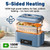 Usfock Heated Lunch Box for Adults, 5.5 Cups Self-Heating Food Warmer, Blue