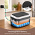 Anaroop APP Smart Cordless Electric Heated Lunch Box, XL 6.3Cups Rechargeable Battery Powered Self Heating Lunchbox, 100W Portable Food Warmer for Adults Men Women Truckers Worker Officers Traveler